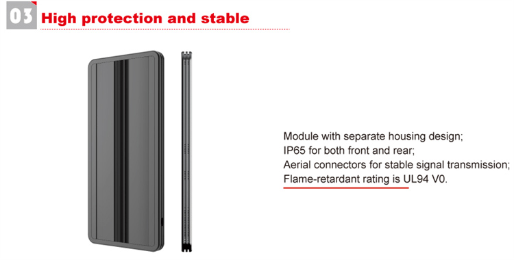 single/double road light Led pole screen